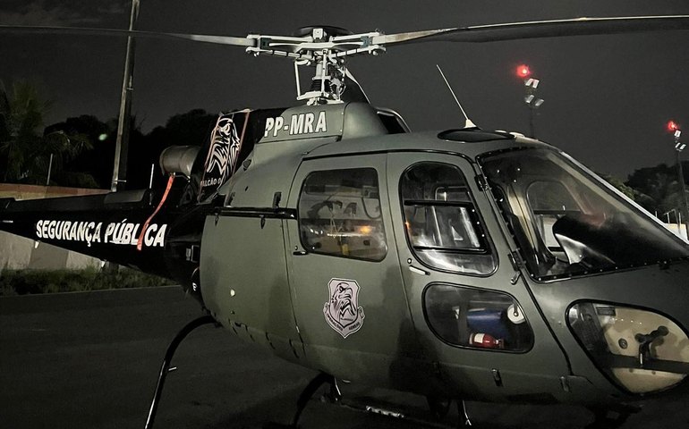 Helicóptero da Segurança Pública de Alagoas será exposto neste sábado no Partage Arapiraca