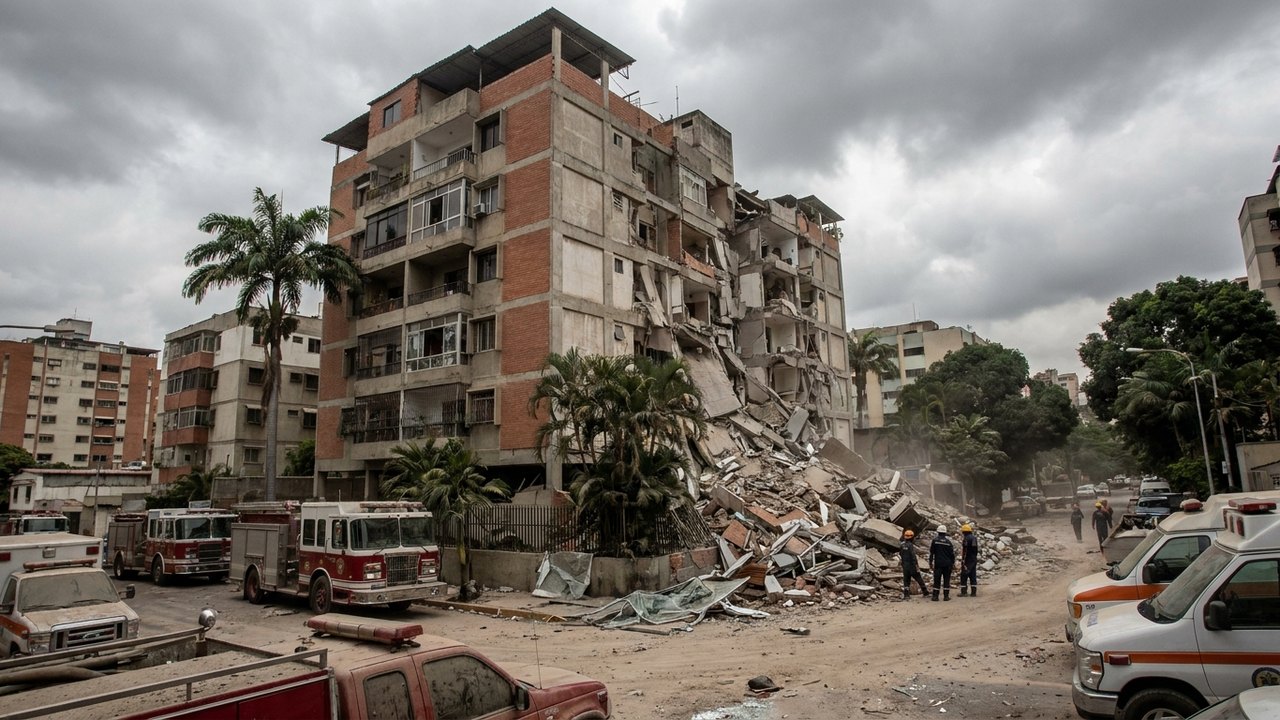 Terremoto de magnitude 7,1 atinge a Venezuela e provoca desabamentos em Caracas