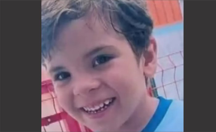 Arthur Oliveira Fochi, de 6 anos, que estava desaparecido desde a noite dessa terça