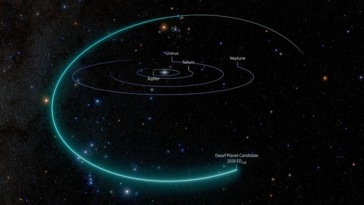 Possível 6º planeta anão é descoberto além de Netuno pelo Observatório Rubin