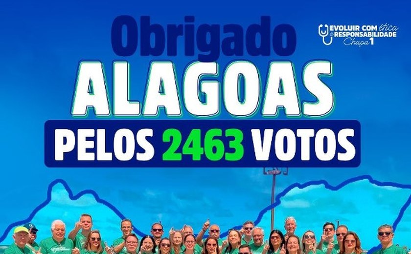 Com 57,12%, Chapa 1 vence disputa para o Conselho Regional de Medicina de Alagoas