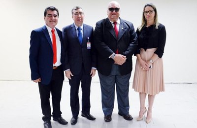 Presidente do TRE visita o Tribunal de Contas e fala sobre as eleições, na TV Cidadã 