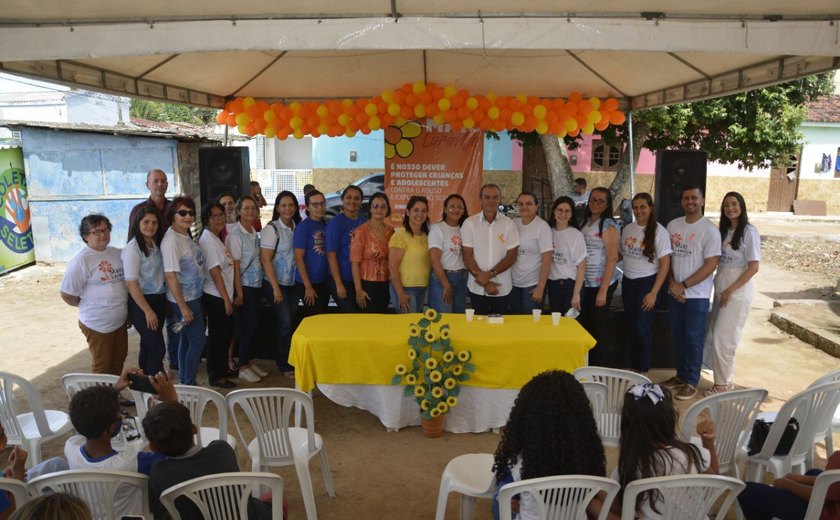 Assistência Social de Anadia promove ações em alusão ao Maio Laranja