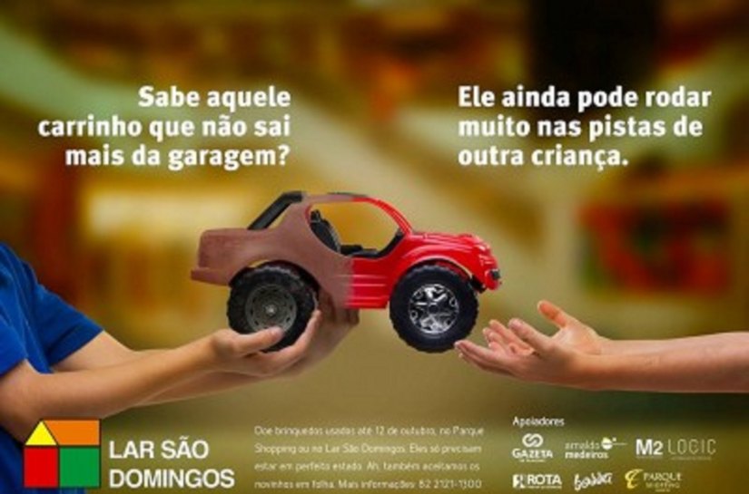 Lar São Domingos lança campanha de arrecadação de brinquedos
