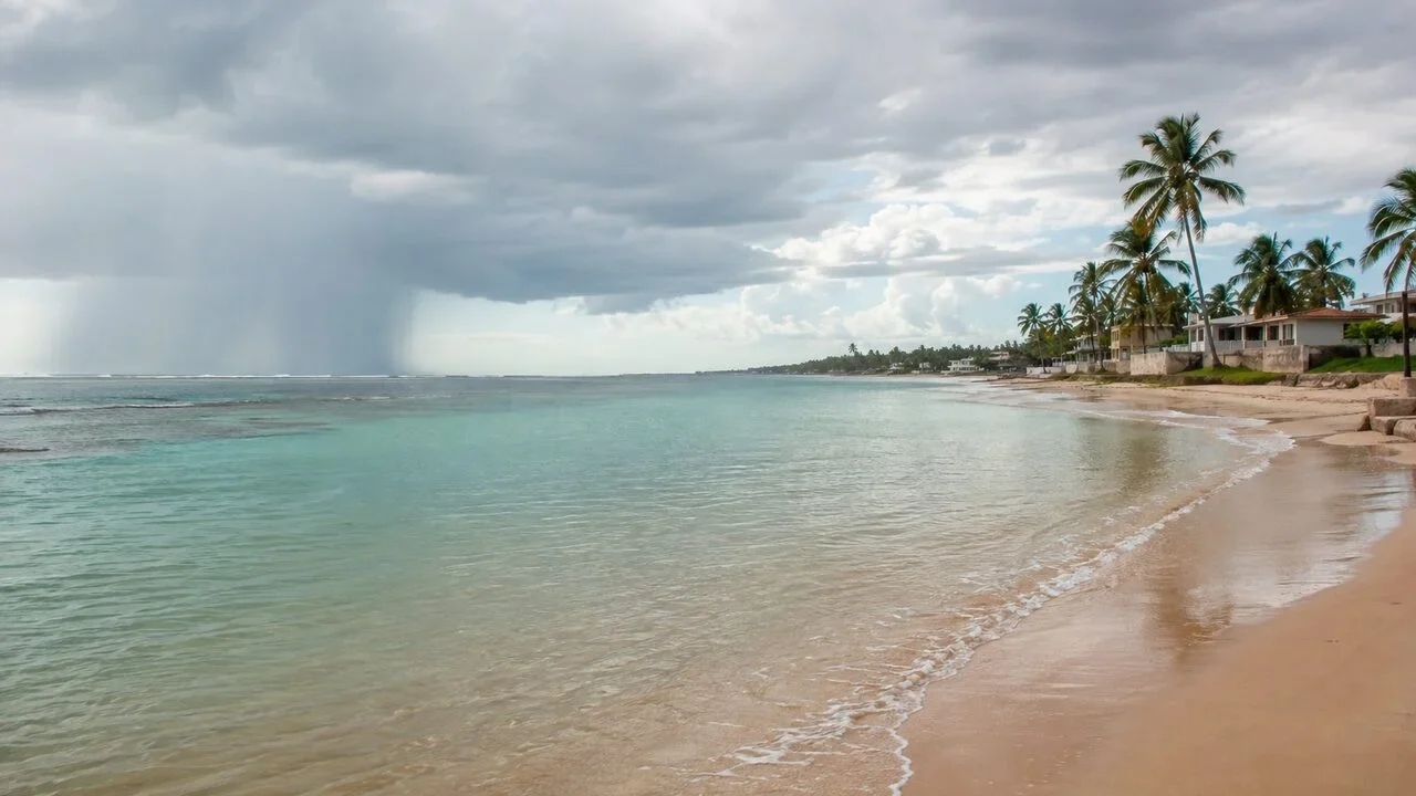 Barra de São Miguel tem terça com pancadas moderadas e máxima de 25,5°C