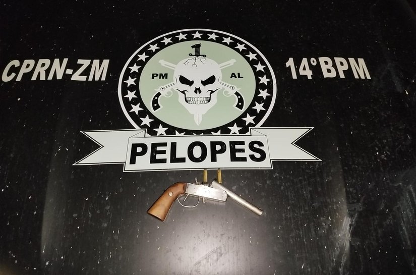 PM flagra porte ilegal de arma durante ações no interior de Alagoas