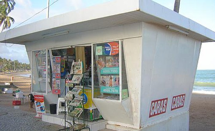 Banca na orla de Maceió