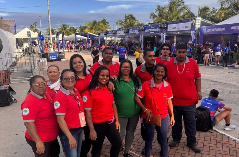 Evento esportivo na orla marítima conta com ação de coleta seletiva
