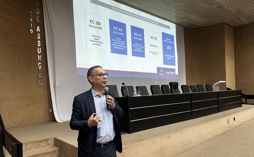 Alagoas Previdência promove palestra sobre regras de aposentadoria no TCE-AL