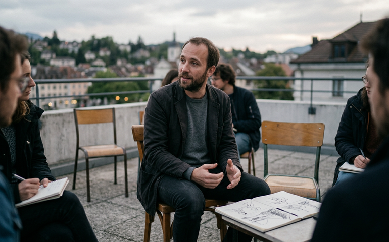 Lição de esperança desenhada em 2D