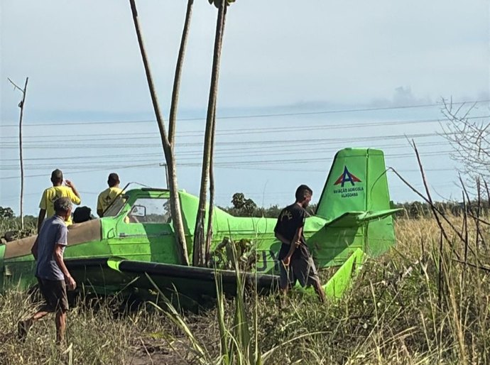 Prefeitura de Pilar emite nota sobre avião agrícola que fez pouso de emergência