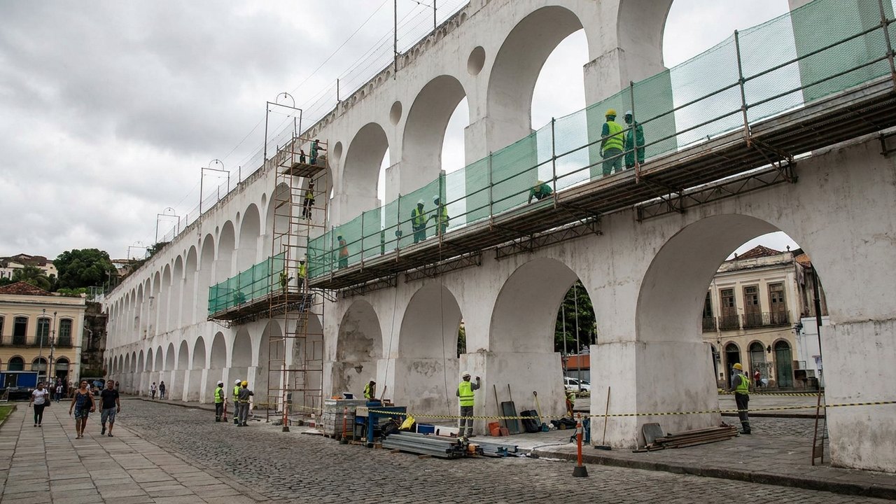 Limpeza, pintura e entorno renovado: Arcos da Lapa recebem revitalização de R$ 1 milhão no aniversário de 276 anos