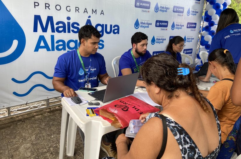 Mutirões intensificam cadastro na tarifa social de água no interior de Alagoas