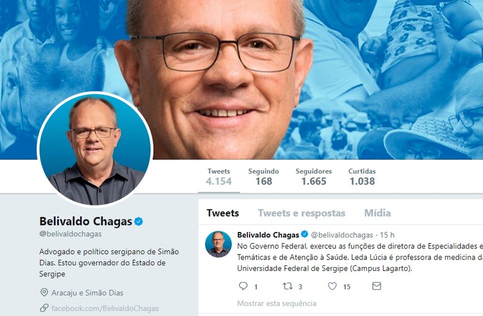 PRINT TWITTER DO GOVERNADOR / Foto: Print da rede social