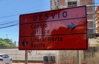 AL-101 Norte tem desvio de tráfego em Jacarecica a partir de hoje