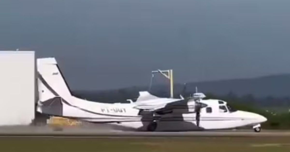 Avião pousa de barriga em aeroporto do interior de São Paulo