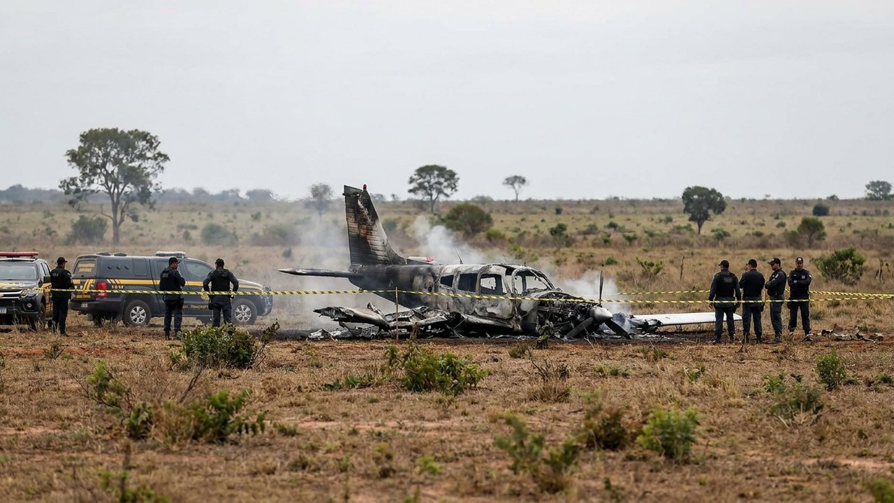 Avião de pequeno porte cai e mata 2 pessoas em MT
