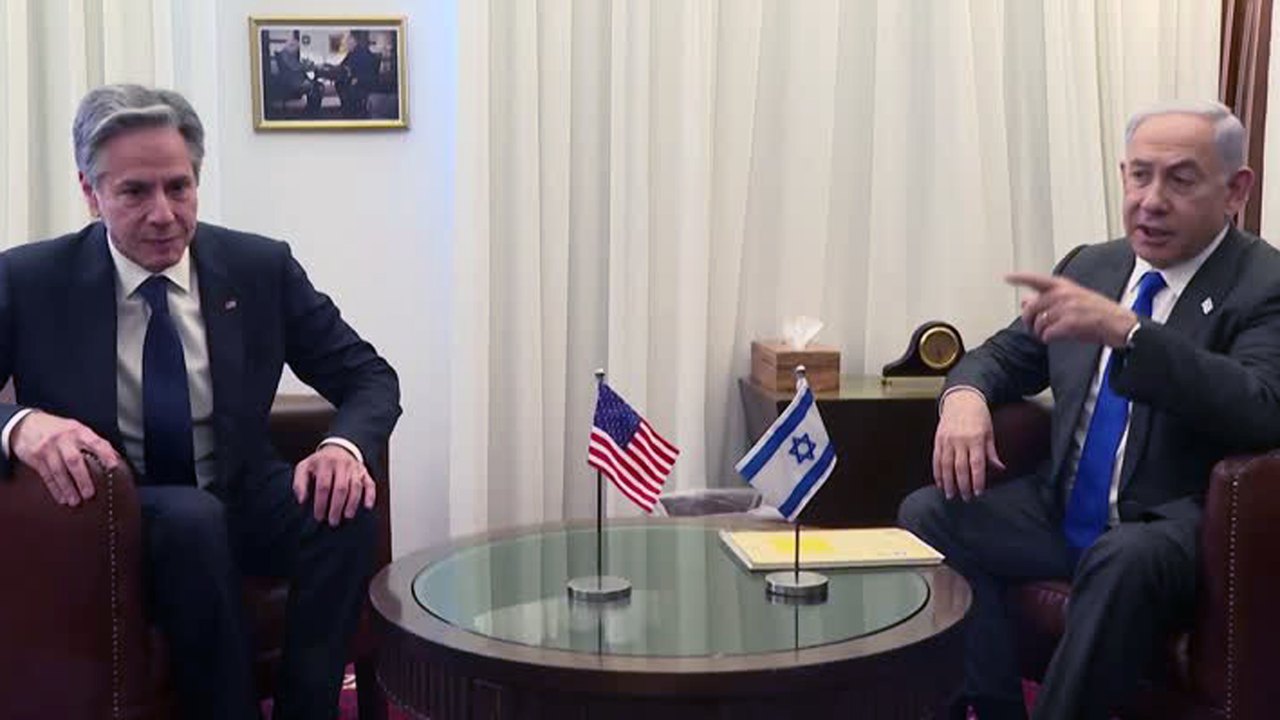 Em encontro com Blinken, Netanyahu diz que não autoriza troca de reféns com o Hamas se acordo falar em cessar-fogo definitivo