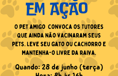 Pet Amigo realiza ação para pets nesta terça (28), em Palmeira
