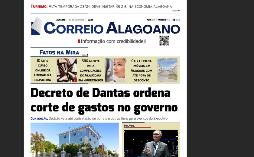 Decreto de Dantas ordena corte de gastos no governo