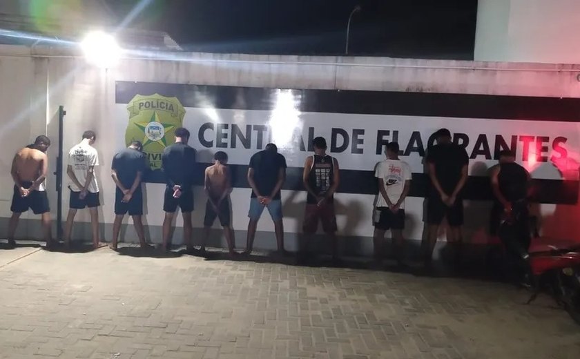 Ronda no Bairro detém 10 suspeitos de fazer arrastão na Praça do Skate, na Ponta Verde
