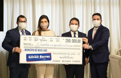 Município de Novo Lino é contemplado com emenda no valor de R$ 250 mil ao Orçamento do Estado 