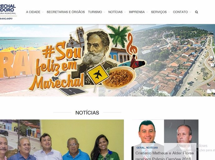 Portal de notícias da prefeitura da Marechal Deodoro ganha novo layout