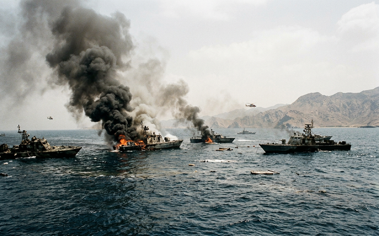 Centcom divulga imagens de ataques contra a Marinha do Irã