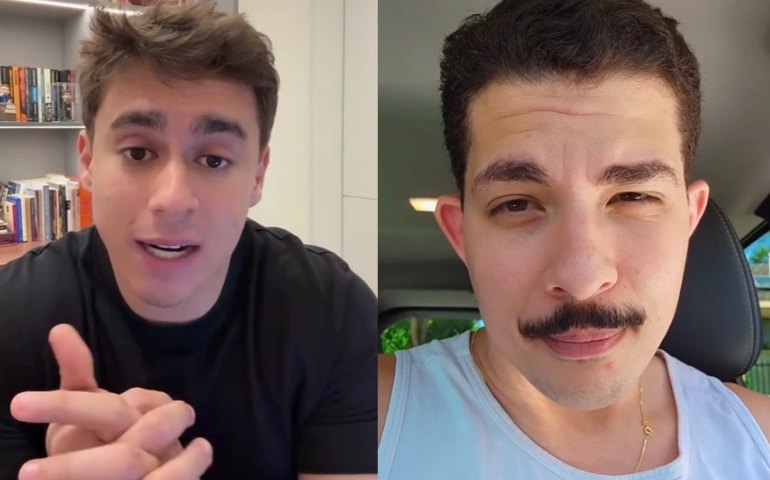 Nikolas ironiza influenciador do 'bolsonarismo raiz' e provoca debate sobre Flávio Bolsonaro