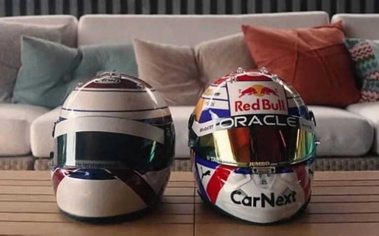 Verstappen homenageia o pai com design especial no capacete no GP da Holanda