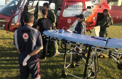 Afogada, criança de quatro anos é resgatada pelo Samu Aeromédico