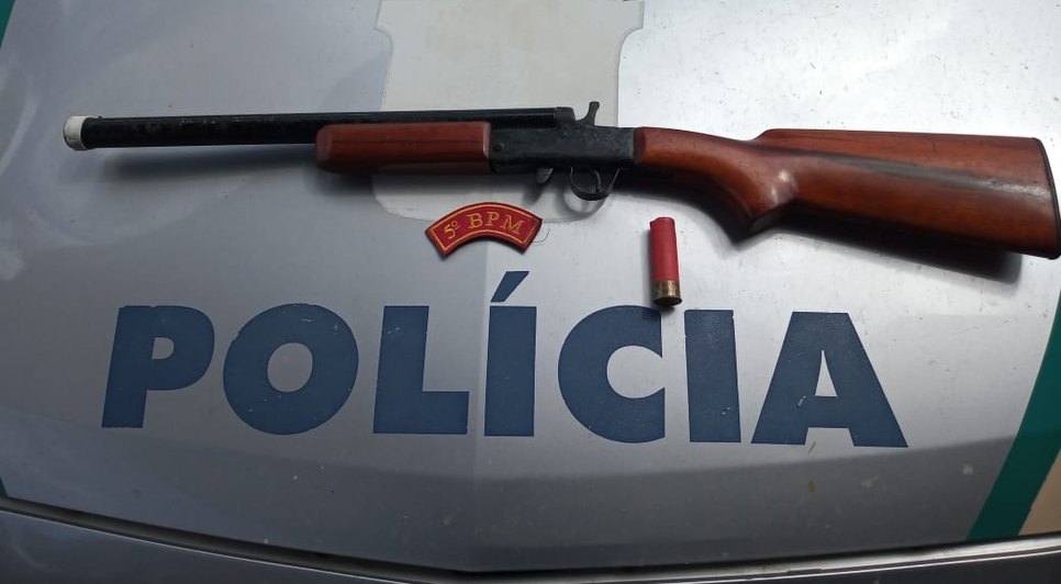 POLÍCIA ARMA APREENDIDA / Foto: SSP/SE