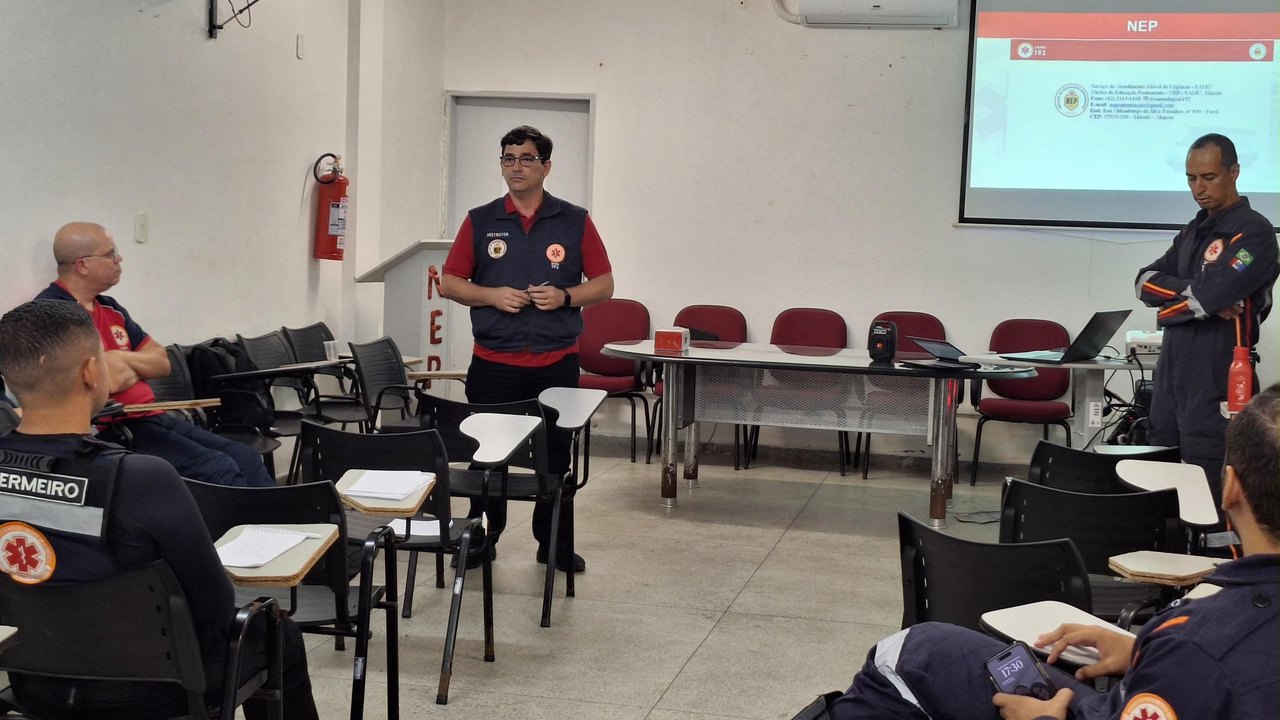 Samu Maceió realiza I Curso de Nivelamento dos Instrutores para aprimorar qualidade no atendimento