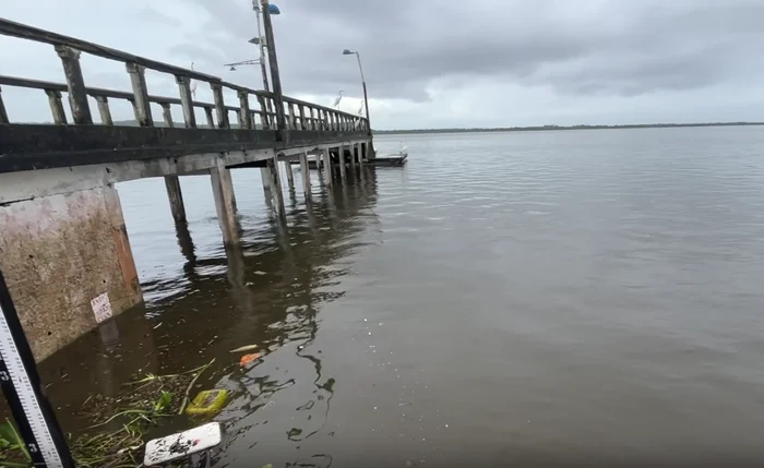 Lagoa Manguaba transbordou em Marechal Deodoro