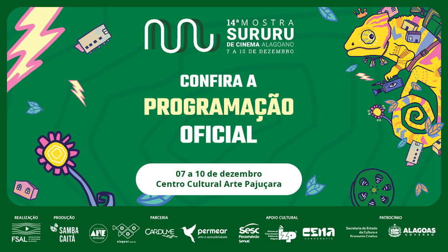 Veja a programação da 14ª Mostra Sururu de Cinema Alagoano
