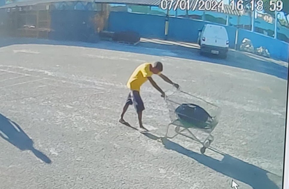 CÂMERA DE SEG FOTO DO FURTO COBRE / Foto: Foto: Ascom SSP/SE