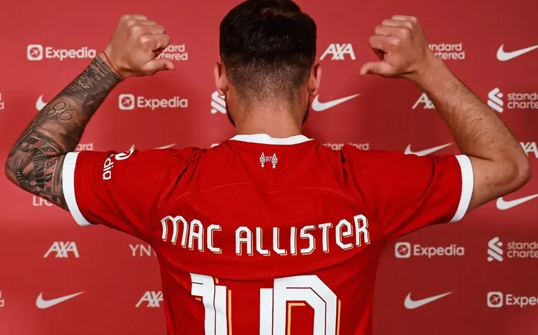 Campeão mundial Mac Allister é o novo camisa 10 de Klopp no Liverpool