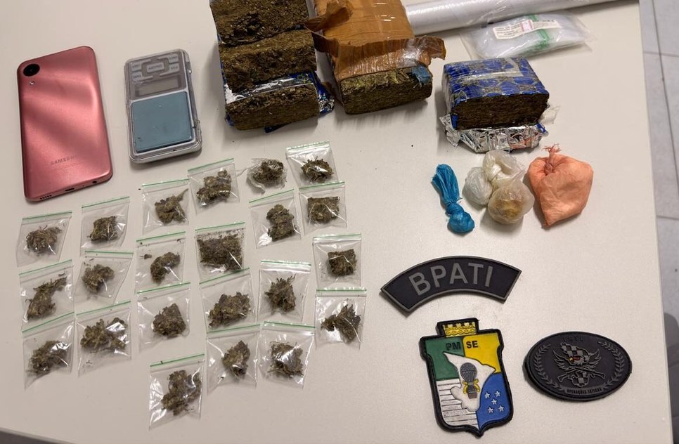 Apreensão de drogas  / Foto: PMSE
