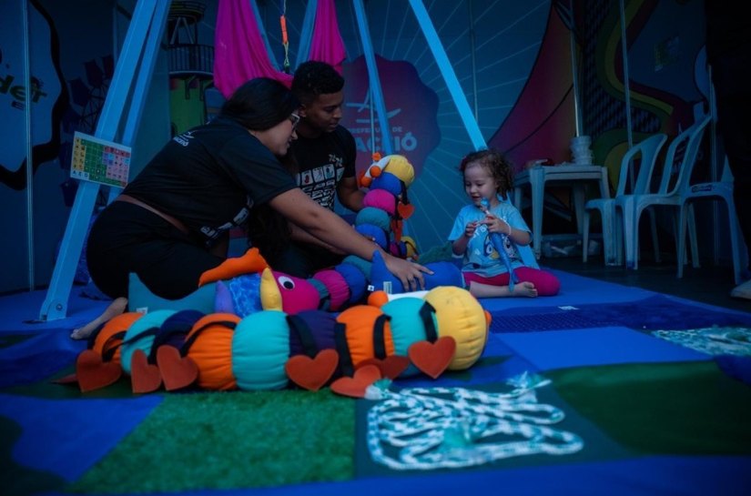 Sala sensorial amplia inclusão e garante mais conforto no Verão Maceió