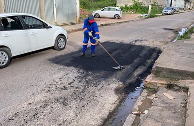Prefeitura dá continuidade à operação tapa-buraco