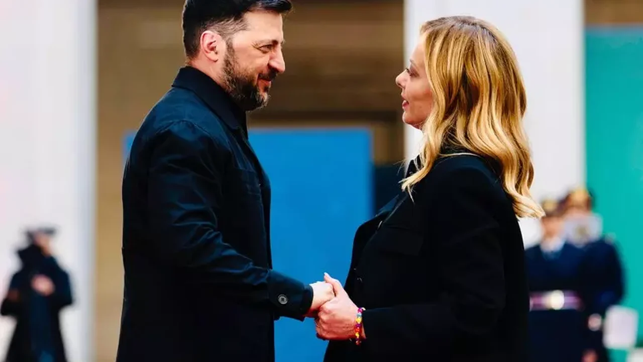 Meloni e Zelensky frisam importância de 'união' entre europeus e americanos