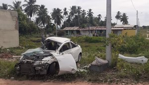 Motorista morre após colidir contra residência na Rodovia SE-100 em Estância / Foto: Foto: BPRv/Divulgação