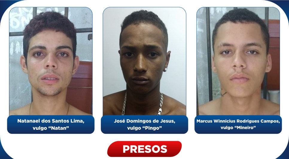 trio preso em Estancia