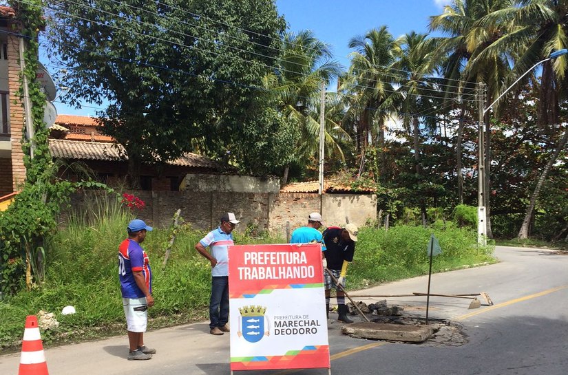 Marechal: com a chegada do sol, Seminfra realiza diversas obras pela cidade