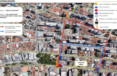 Obra em rede de abastecimento muda trânsito na Ponta Verde a partir desta quarta (17)