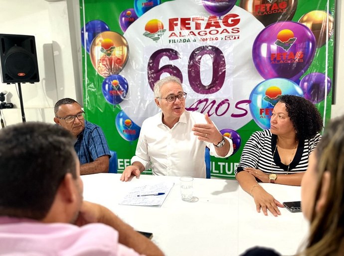 Renan participa de café da manhã na Fetag/AL para dialogar sobre a agricultura familiar
