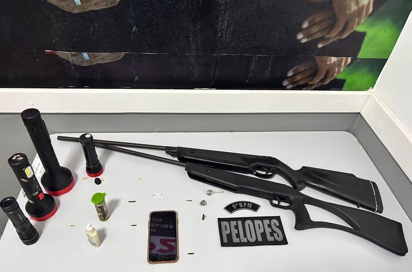 PM flagra crimes de caça e tráfico de drogas durante ações em Arapiraca e Delmiro