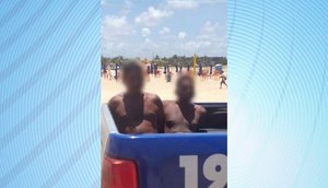 Após a prisão da dupla, vítima teve pertences devolvidos. / Foto: Imagem: Reprodução/TV Atalaia
