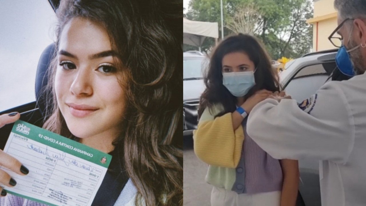 Maisa Silva recebe 1ª dose da vacina: ‘nós jovens temos que fazer nossa parte’