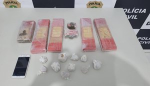 Foragido por roubo é preso com cerca de 5kg de drogas na Grande Aracaju / Foto: Foto: SSP/SE